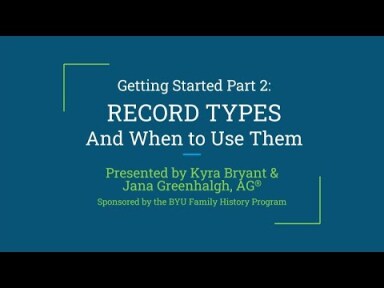Thumbnail for Getting Started Part 2: Record types and when to use them