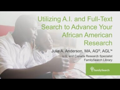 Thumbnail for Utilizing AI and Full-Text Search to Advance Your African American Research 